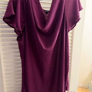 Torrid Purple Drape Blouse